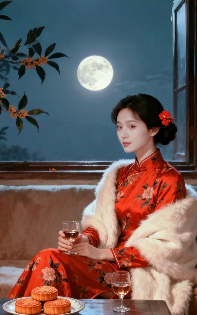 上联：秋月一轮辉四海
下联：春风十里醉千山