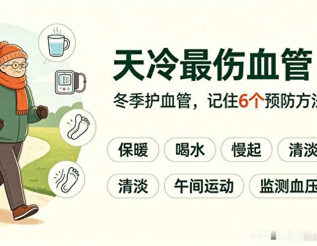 入冬降，温心脑血管进入八“高危期”做好以下几点，安稳过冬