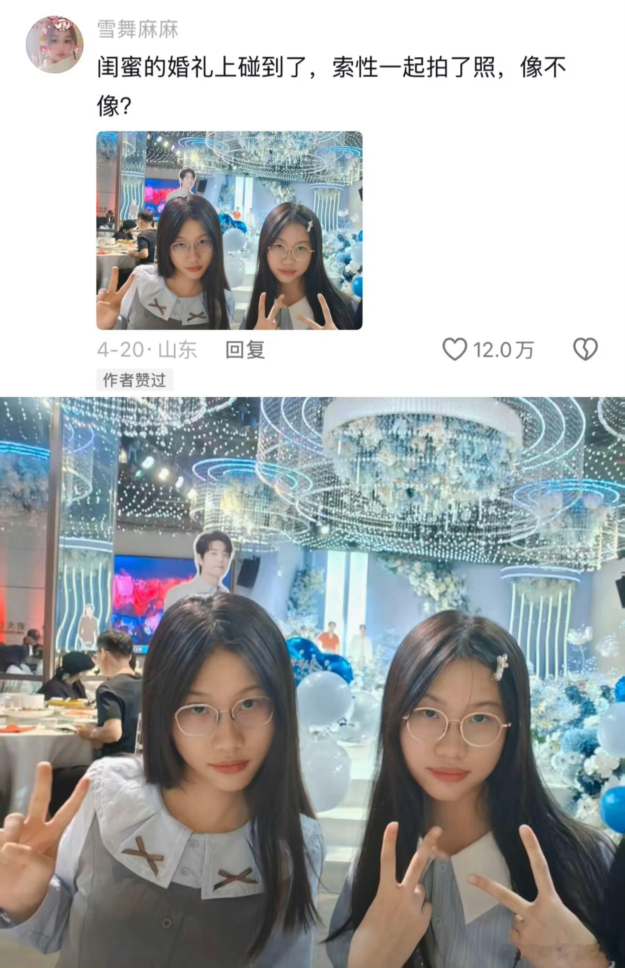 异父异母但双胞胎后面是肖战的立牌吗？