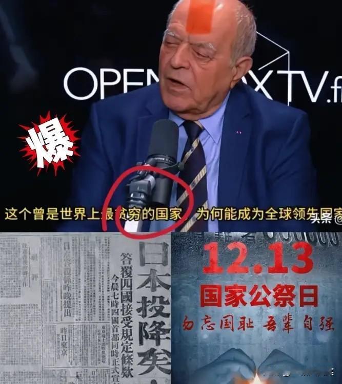 这下西方列强的遮羞布，居然被一个法国人自己扯下来了。在国外的电视节目上，一位法国