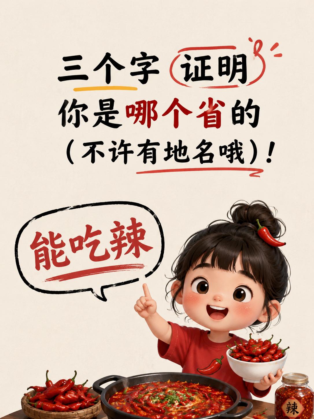不许说地名，用三个字证明你是哪个省的！
我先来：拎得清