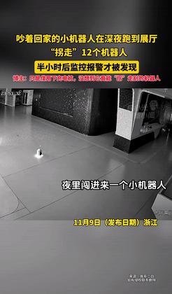 一科技展厅深夜“闯入”一台智能机器人，它只用3句话，竟然成功“拐”走了12台智能