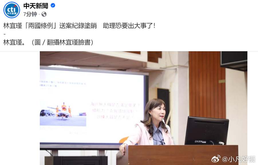 不意外！未来必定潜逃的🐸心思都花在骗据台媒：台独林宜瑾日前提出《台湾地区与大陆