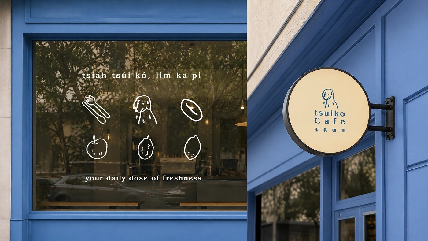 设计美学 Tsuiko Cafe 水狗咖啡｜Brand Identity 品牌識