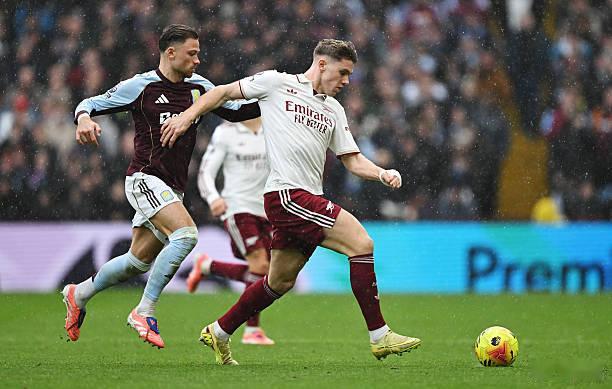 阿斯顿维拉vs阿森纳 约克雷斯的一脚敲，还是太糙了。我现在平时踢球疯狂迷恋一脚敲