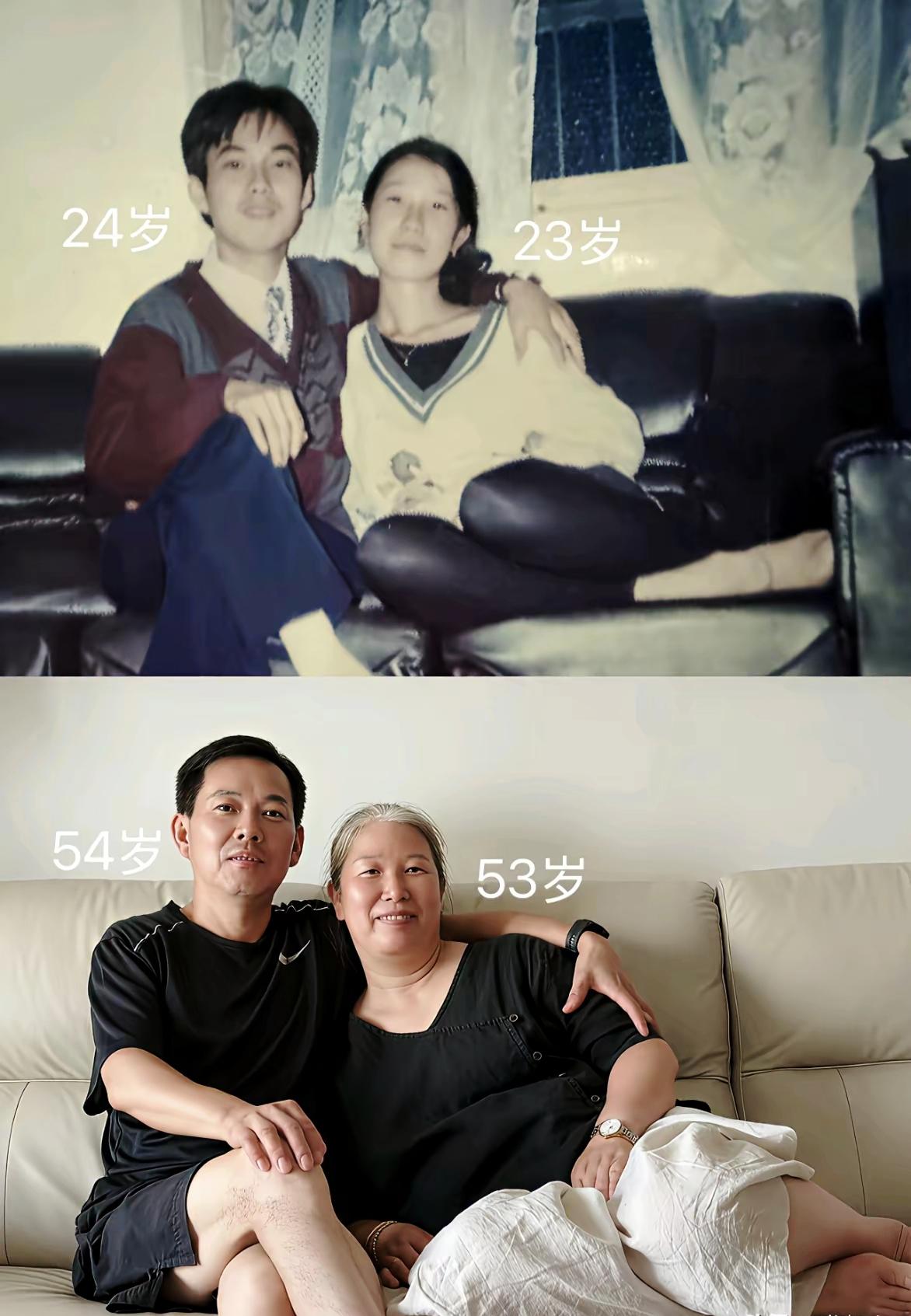 岁月催老容貌却磨不掉爱意，三十年后同款坐姿，藏着最朴素的半生浪漫

中国式浪漫爱