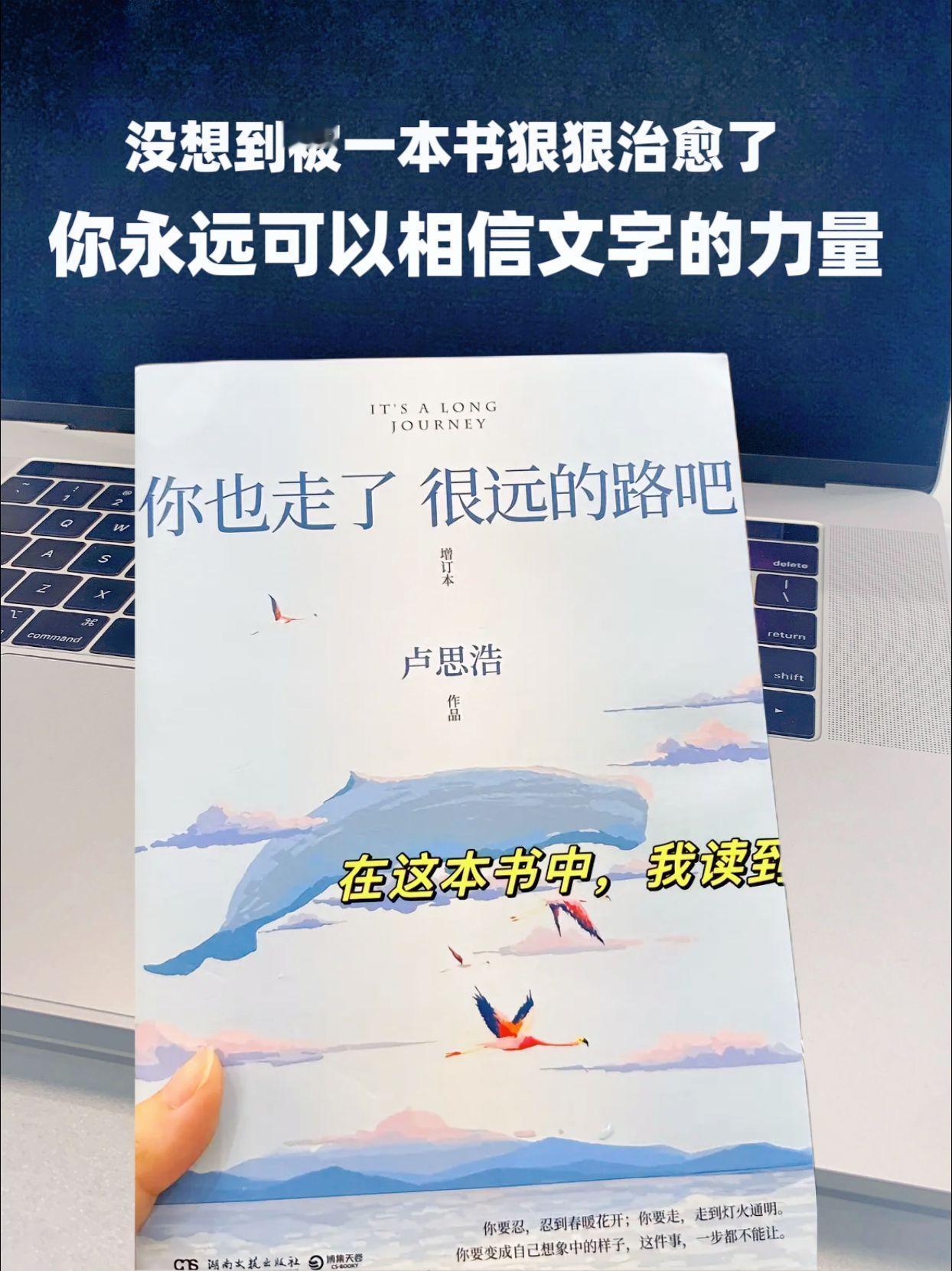 你也走了很远的路吧！真的治愈到爆！第一次读卢思浩的书，就被戳中了泪点。
在这本书