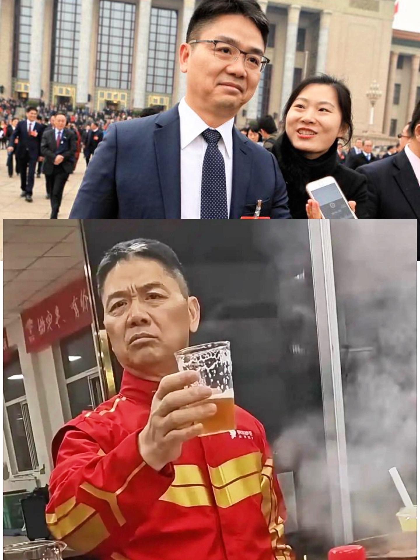 东哥敬酒这个照片很帅！