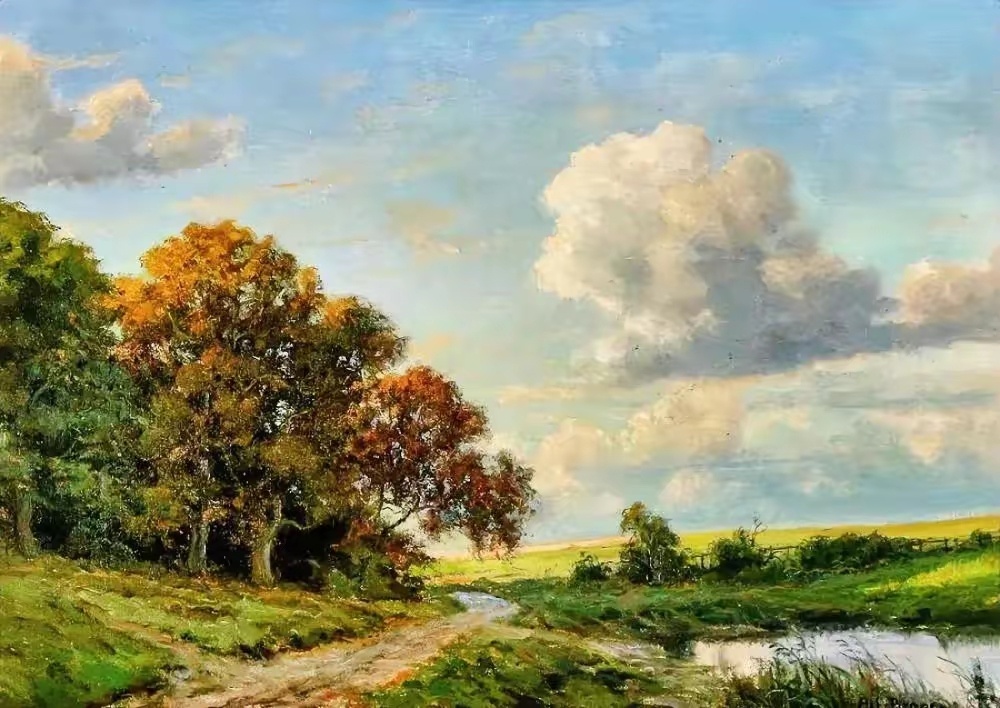 丹麦画家 Karl Harald Alfred Brog绘画作品欣赏遇见艺术遇见