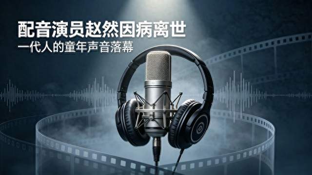 噩耗！配音演员赵然因病离世，年仅45岁，一代人的童年声音落幕