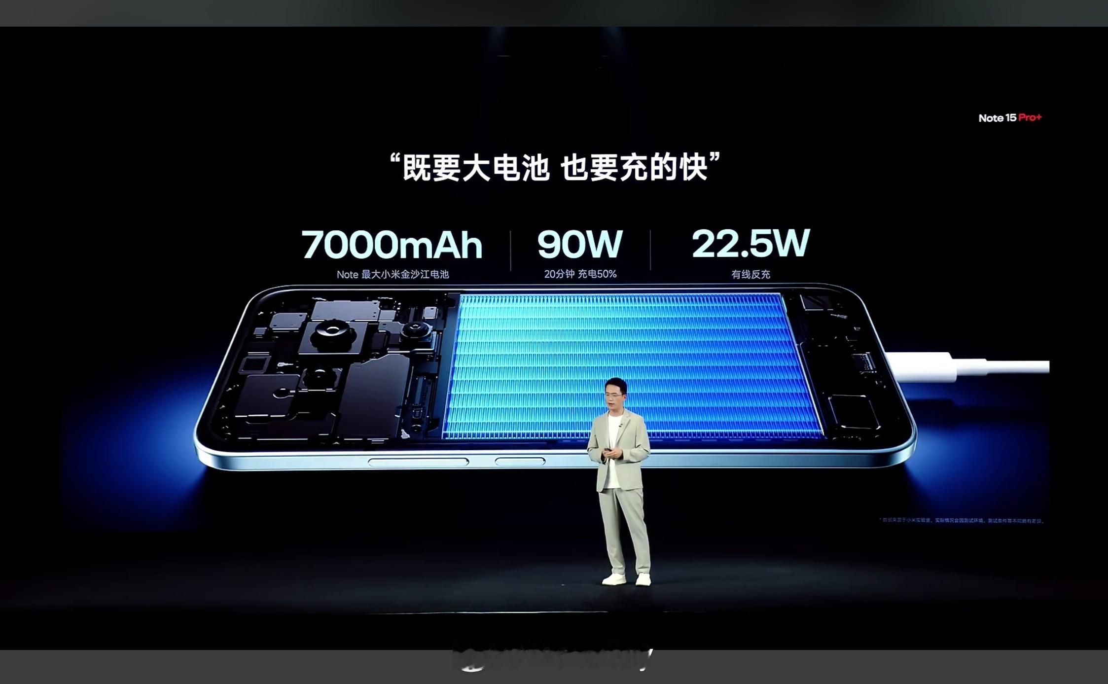 你要大电池好！安排，Note 15 Pro+7000mAh 大电池足不足？这还不