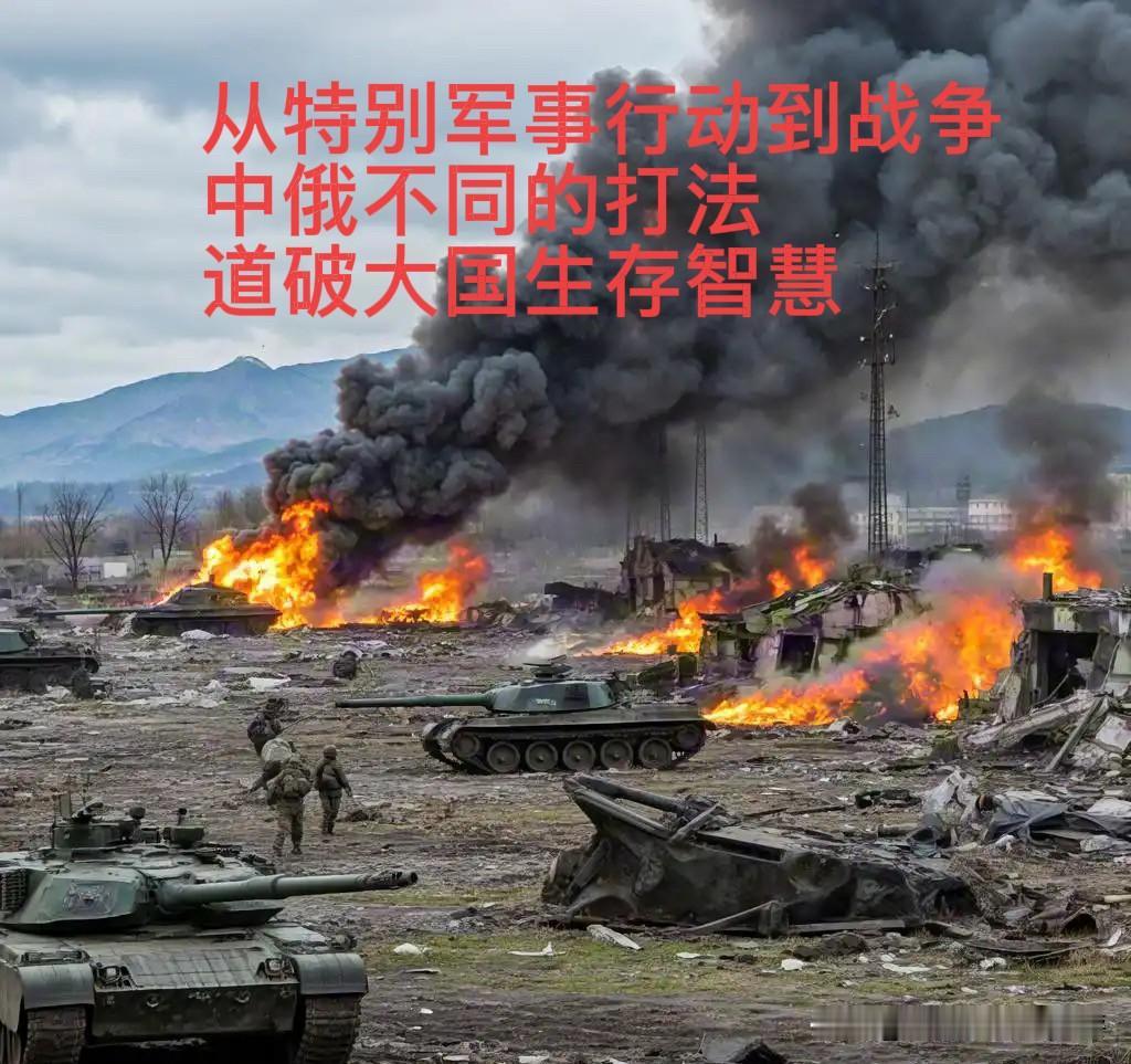 从特别行动到全面战争，中俄不同打法，道破大国生存智慧

克里姆林宫正式改口，摒弃