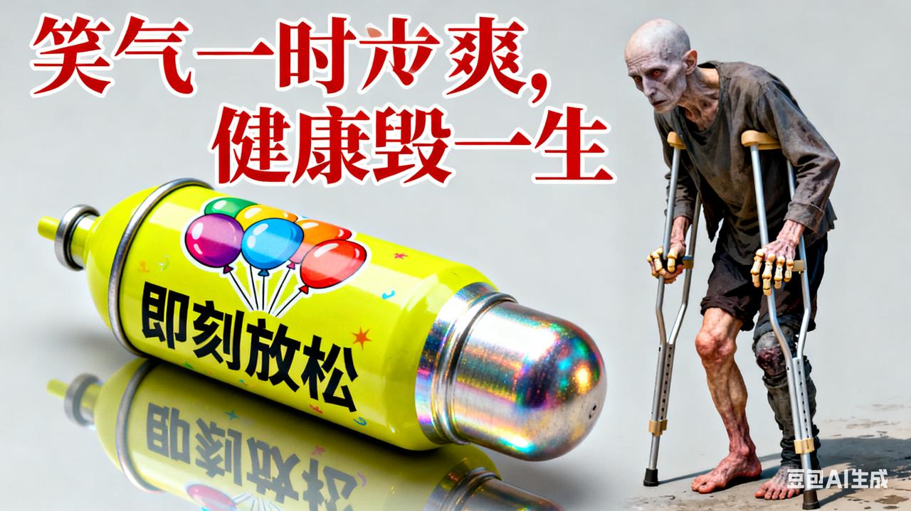 家族式贩卖笑气！看似好玩，实则致命陷阱
 
朋友聚会递来一罐“笑气”，说吸了能解