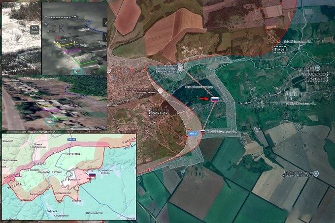 俄军在哈尔科夫州沃尔昌斯克地区的推进 