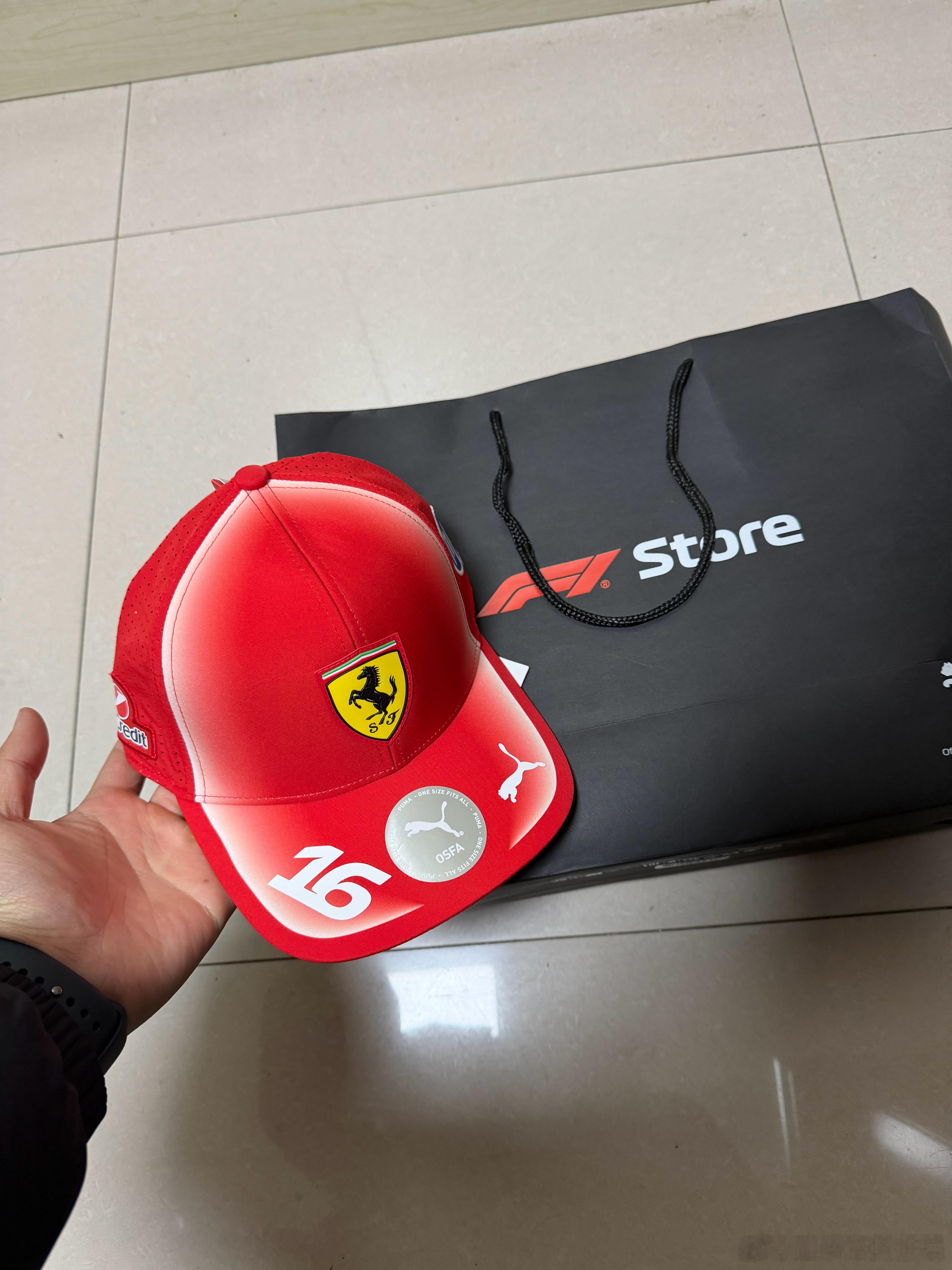 大哥回来给带了个帽子，一看价格我傻了，破布帽子7、800f1不愧是最有钱的运动