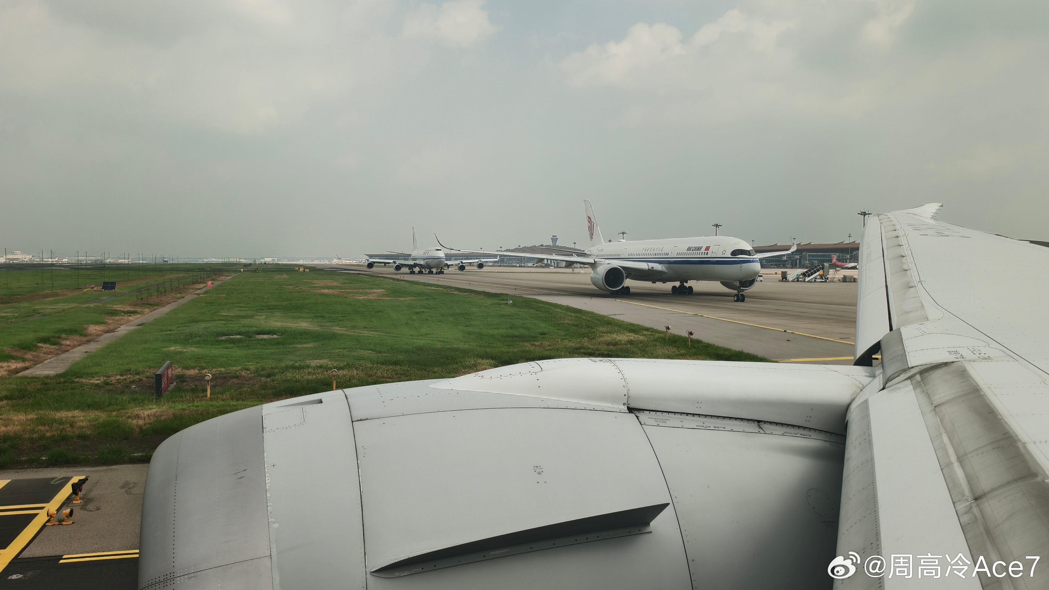 787、350、747要是再来个380就完美了 北京·北京首都国际机场