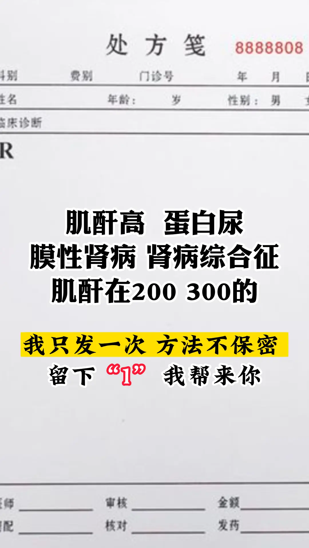 肾病 肌酐高 科普