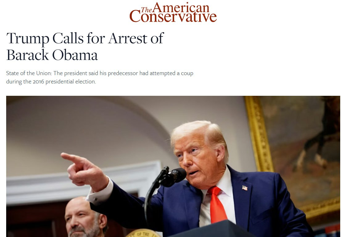 特朗普呼吁逮捕奥巴马唐纳德·特朗普指责巴拉克·奥巴马捏造指控，称其与俄罗斯勾结。