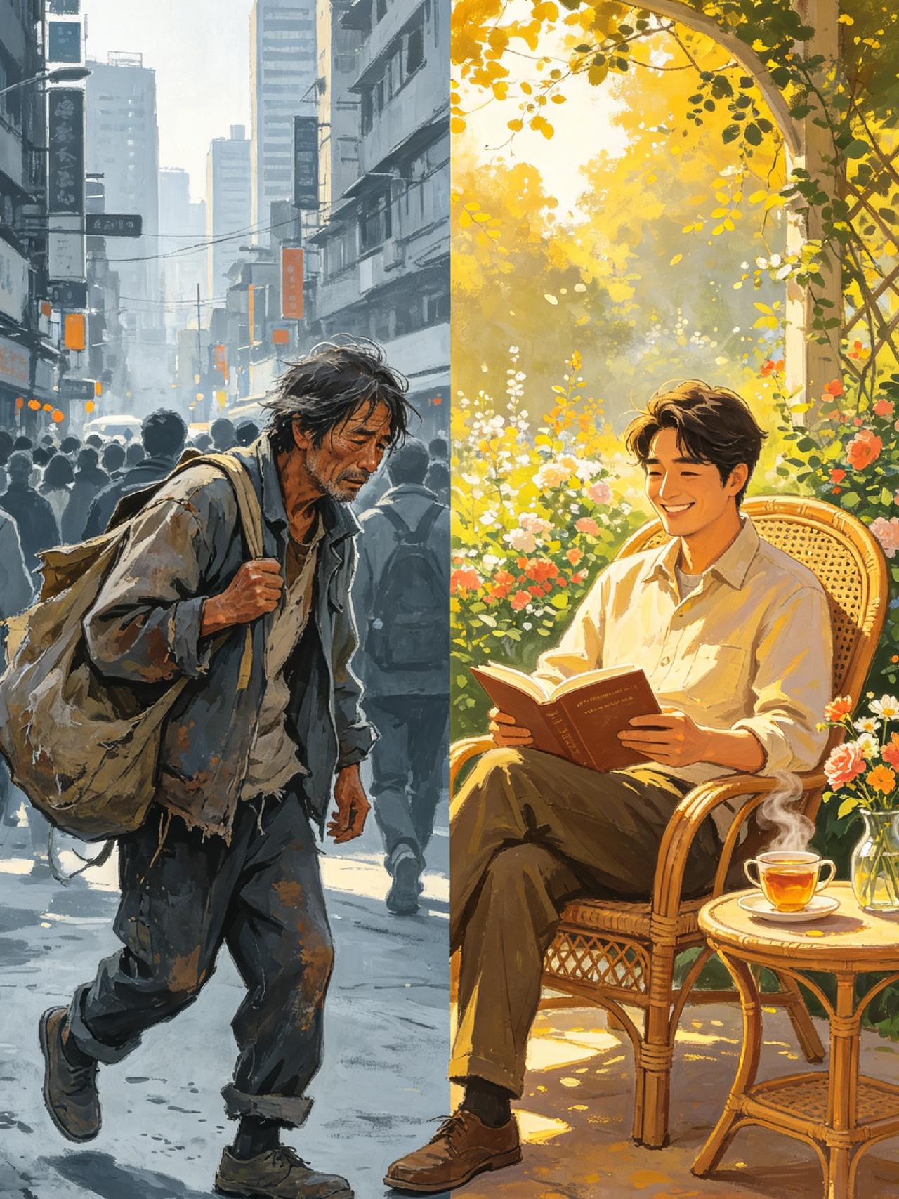 生活是有热爱、有追求、有仪式感，主动把日子过成自己喜欢的样子。
活着是生存，生活