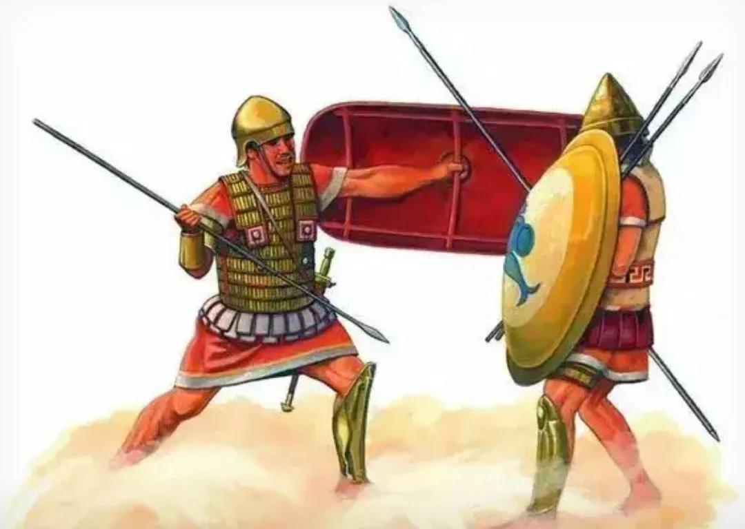 在人们的印象里，欧洲古代的武士对决时，都是投掷标枪攻击对方，再用盾牌防护自己，比