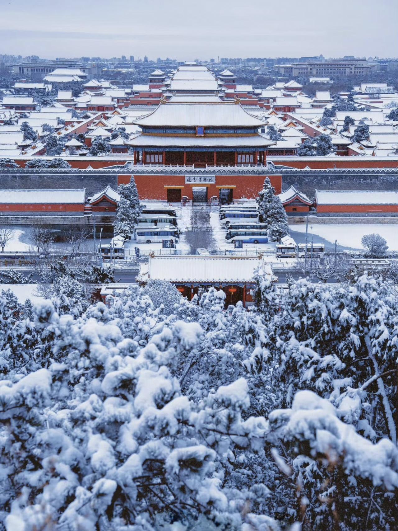 北京今天下雪了，这是今年北京的初雪，是老天爷给摄影人最好的滤镜，也是摄影师的天堂