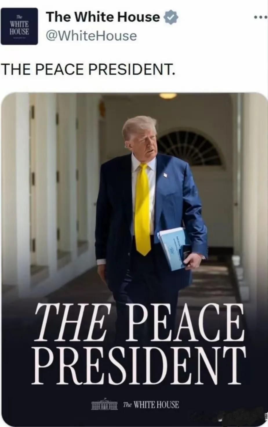 白宫你是在搞笑吗？竟然大言不惭地夸赞特朗普是“和平总统”。

不说别的，自从特朗