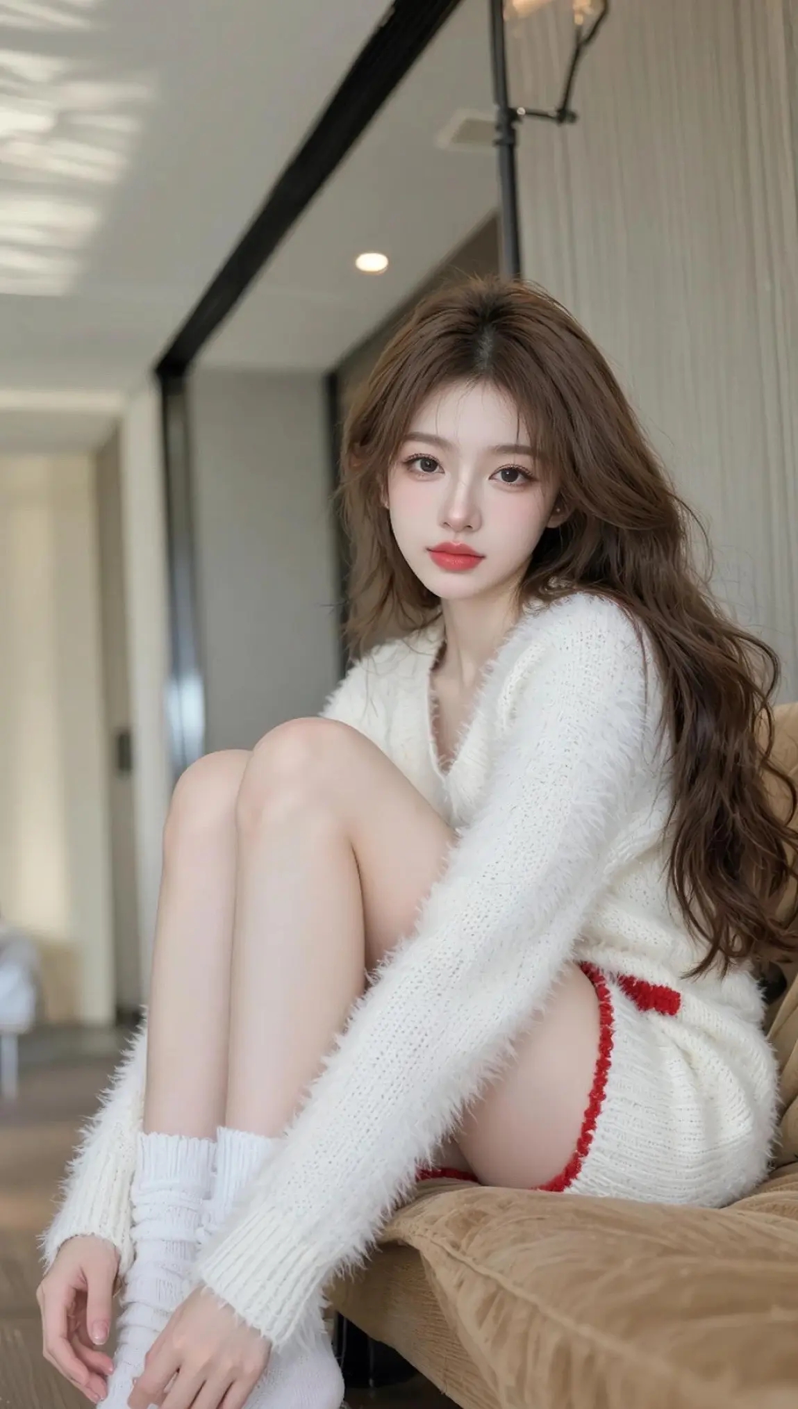 温柔居家风写真 ai创作 ai质感千金照真有你的 许妍的花语是热烈又清醒