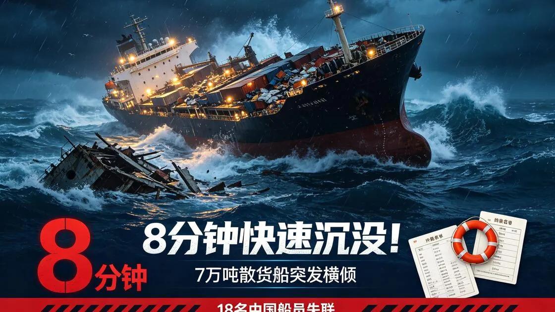 印度洋沉船，牵动着同胞们的心，中国船员除了获救的两个，还有18人失联！

 闻记
