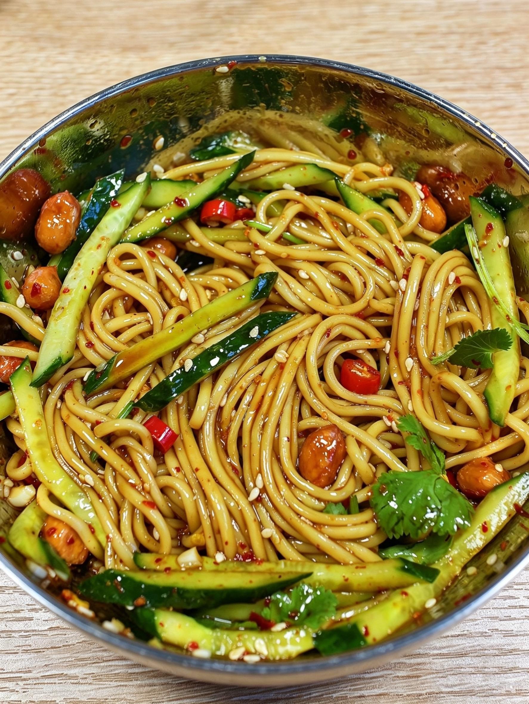 这个酸辣凉拌面真的一绝，巨巨巨好吃！