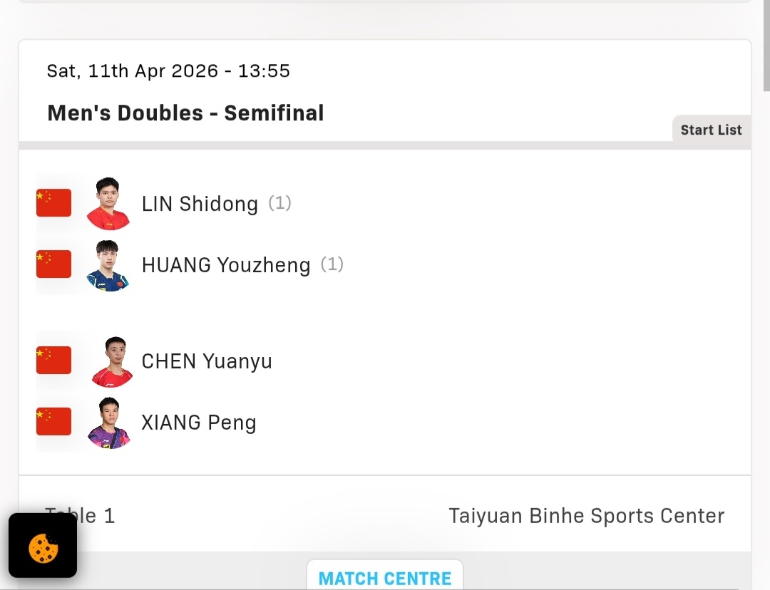 政在这里 🆚黄友政 📍WTT常规挑战赛太原站wtt常规挑战赛太原站2026 