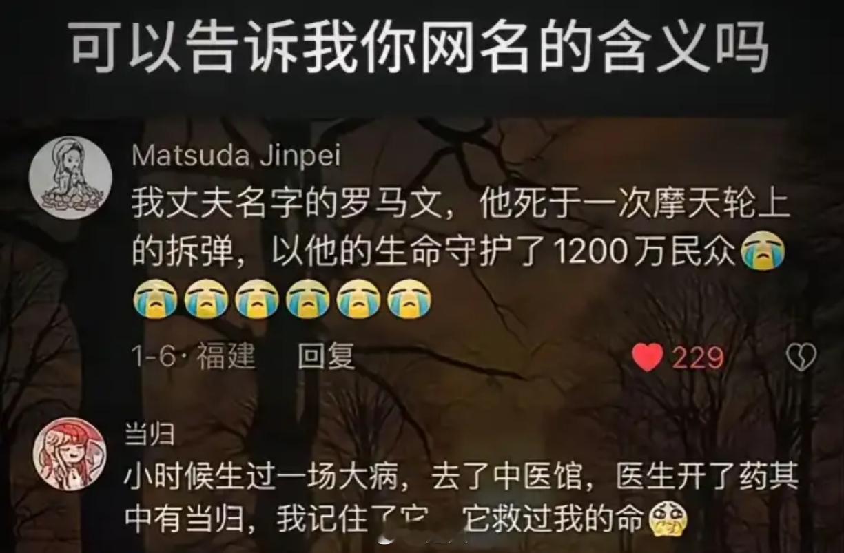 你网名的含义是什么： 