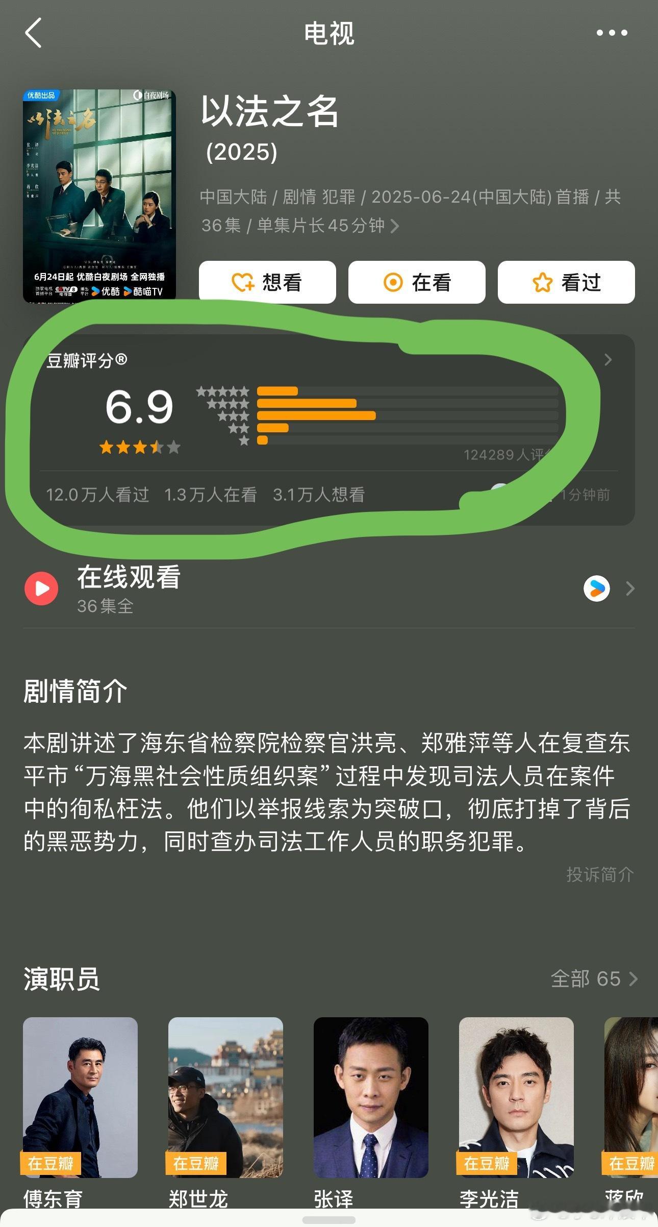 我靠…《以法之名》豆瓣评分从7.6分下降⬇️到6.9分了[傻眼]烂尾确实让观众气