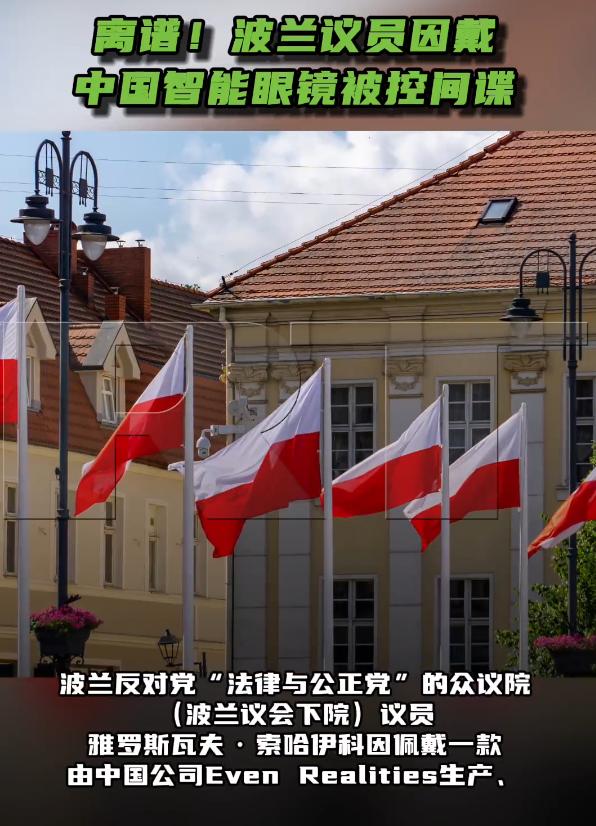 波兰议会出了件魔幻事。

波兰议会上，有个议员戴了副中国制造的智能眼镜，按说这东