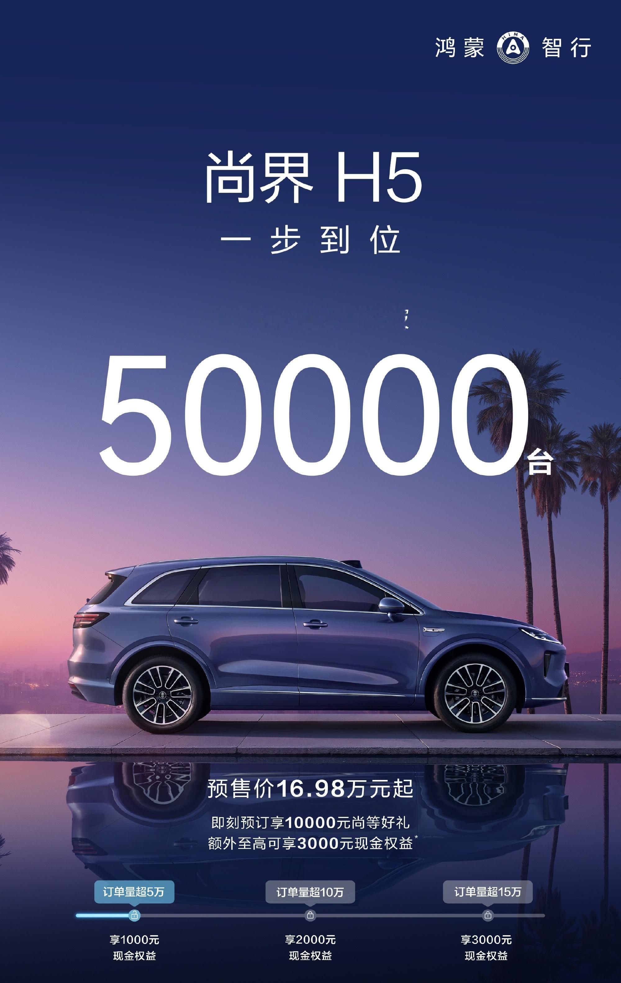 尚界要起飞了，18小时小订突破50000台。 ​​​