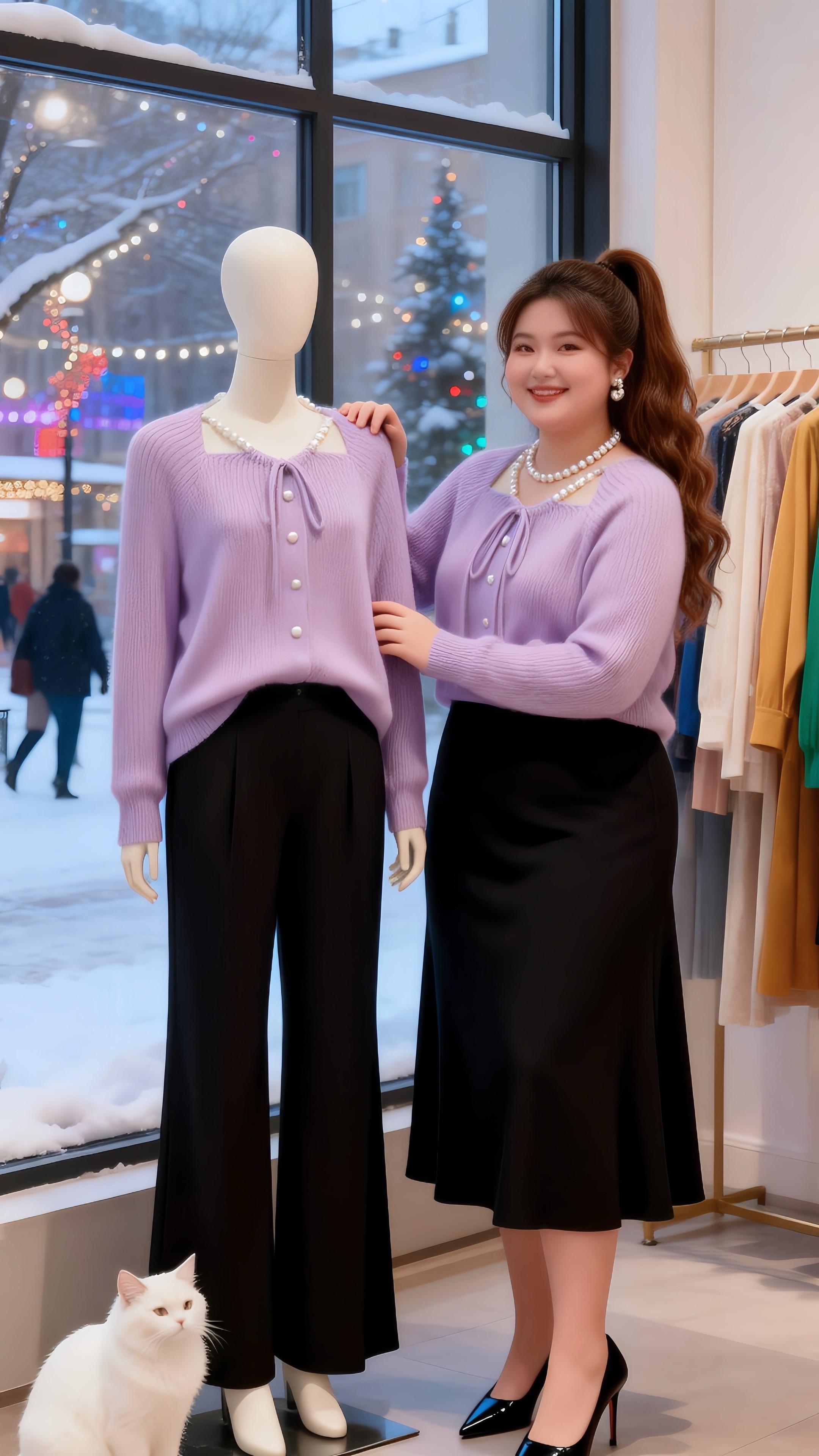 红色毛衣秋冬穿搭针织开衫一件内搭搭出5种风格 内搭外穿都好看