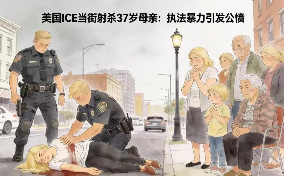 美国移民局街头射杀37岁母亲，冲突事件留下6岁孤儿中年女减肥 
明尼阿波利斯雪天
