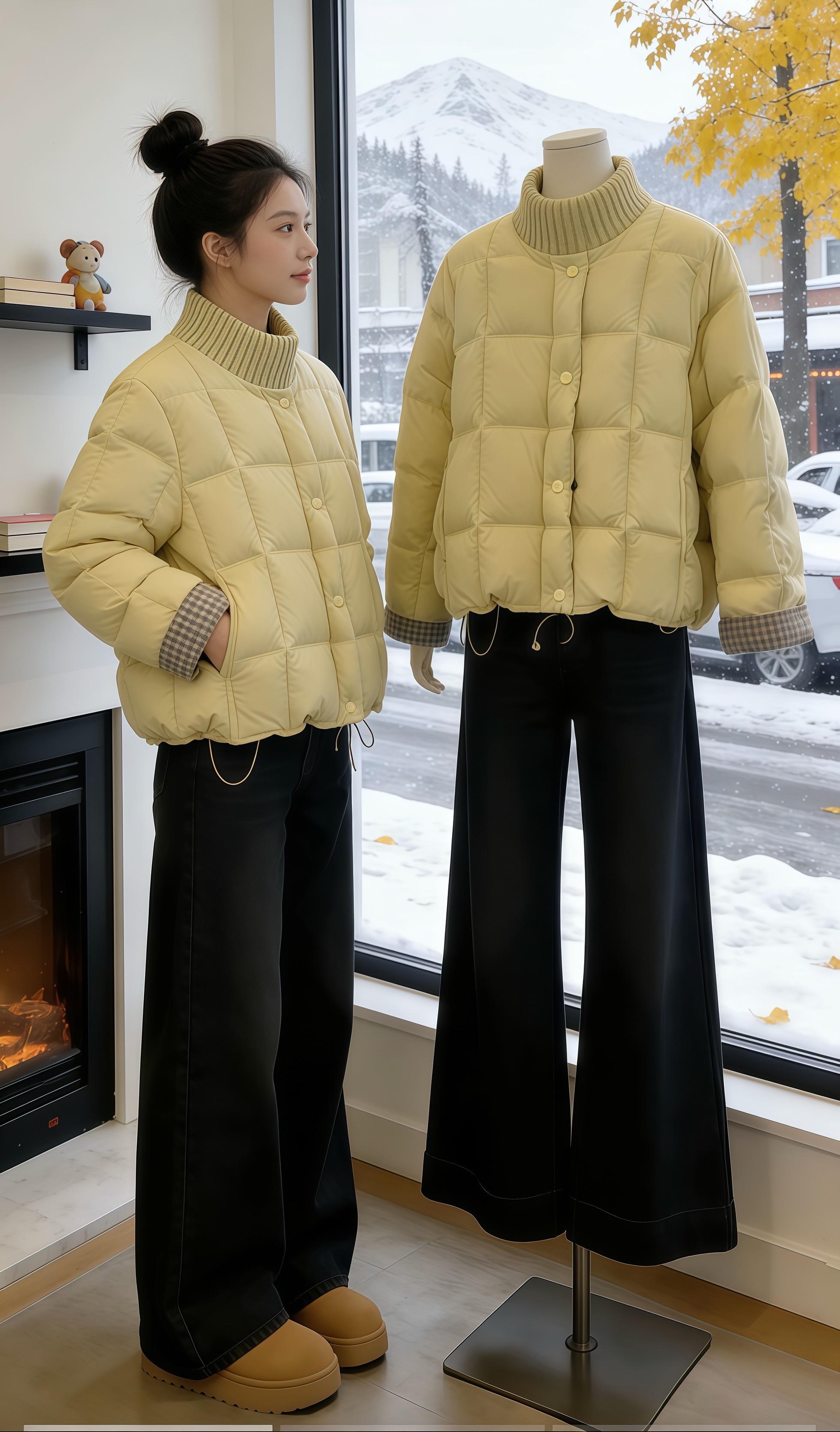 面包服这么穿 松弛感穿搭 保暖又好看 温柔风穿搭