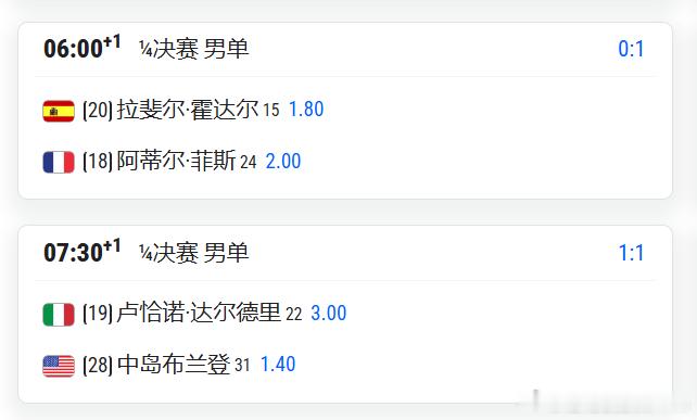 WTA1000多伦多，8.11日赛程 上半区4强争夺战开打07:00   斯瓦泰