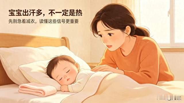 婴儿出汗多不一定是热，还有这些原因要了解