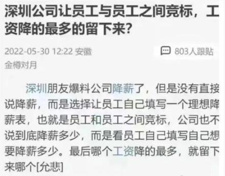 员工之间竞争。。。就业环境这么差了吗
