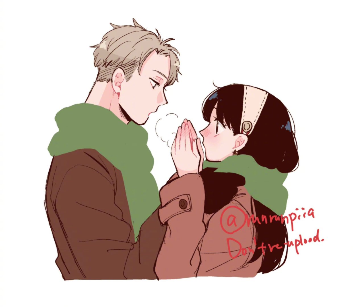 间谍过家家 トリ 老师画的劳约夫妇真的甜到齁！！ 