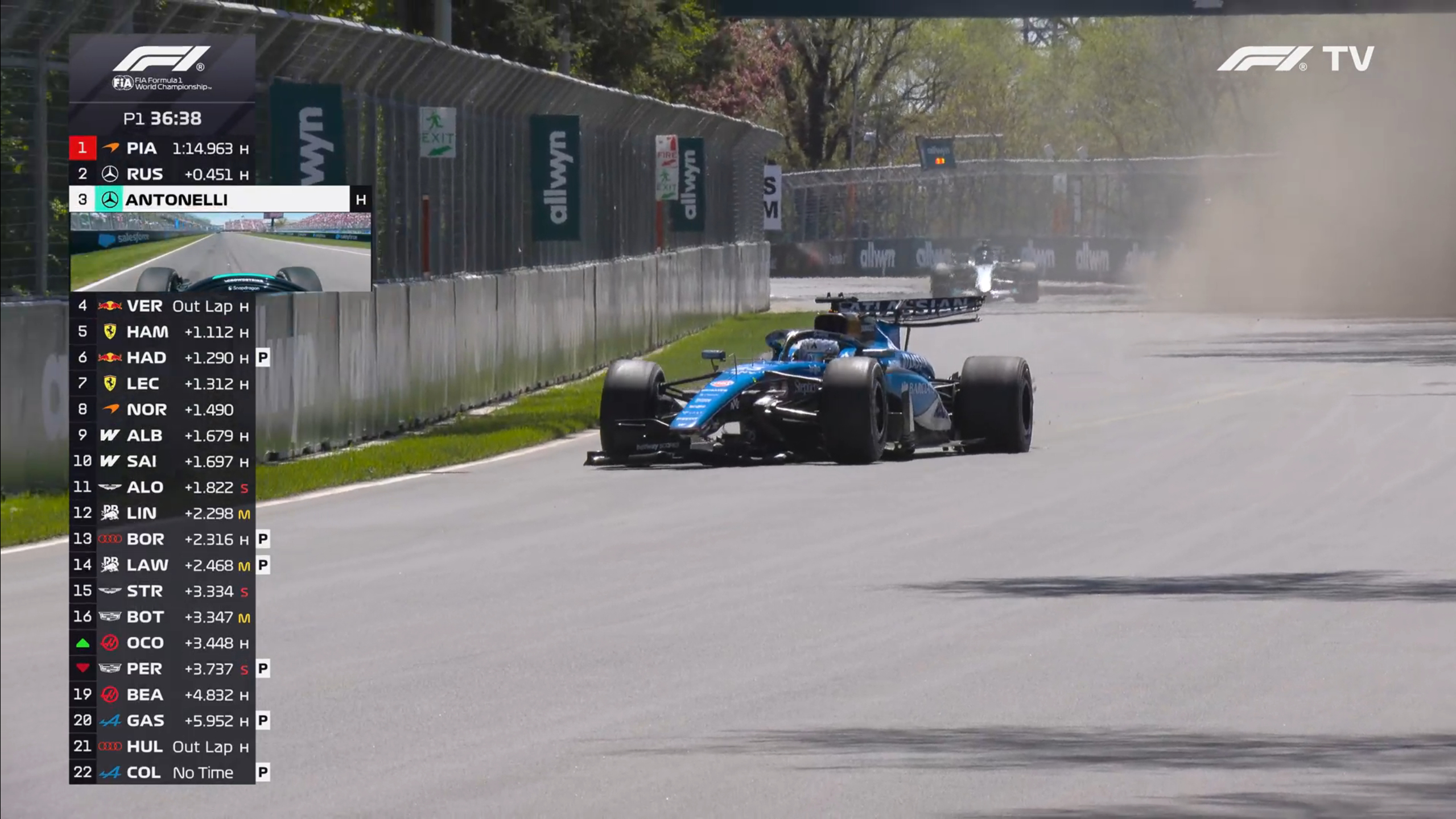 阿尔本在7号弯出弯撞车！红旗！F12026F1加拿大大奖赛