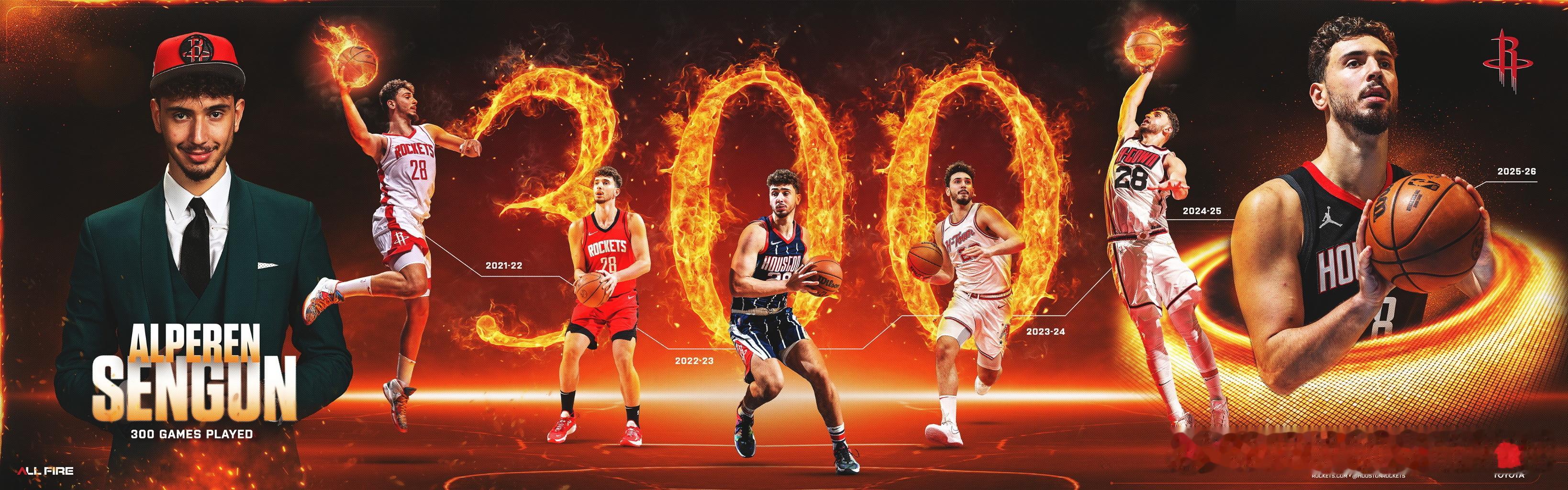 巫师般的300场表现 🔥阿尔佩伦·申京成为NBA历史上第七位，也是自拉里·伯德