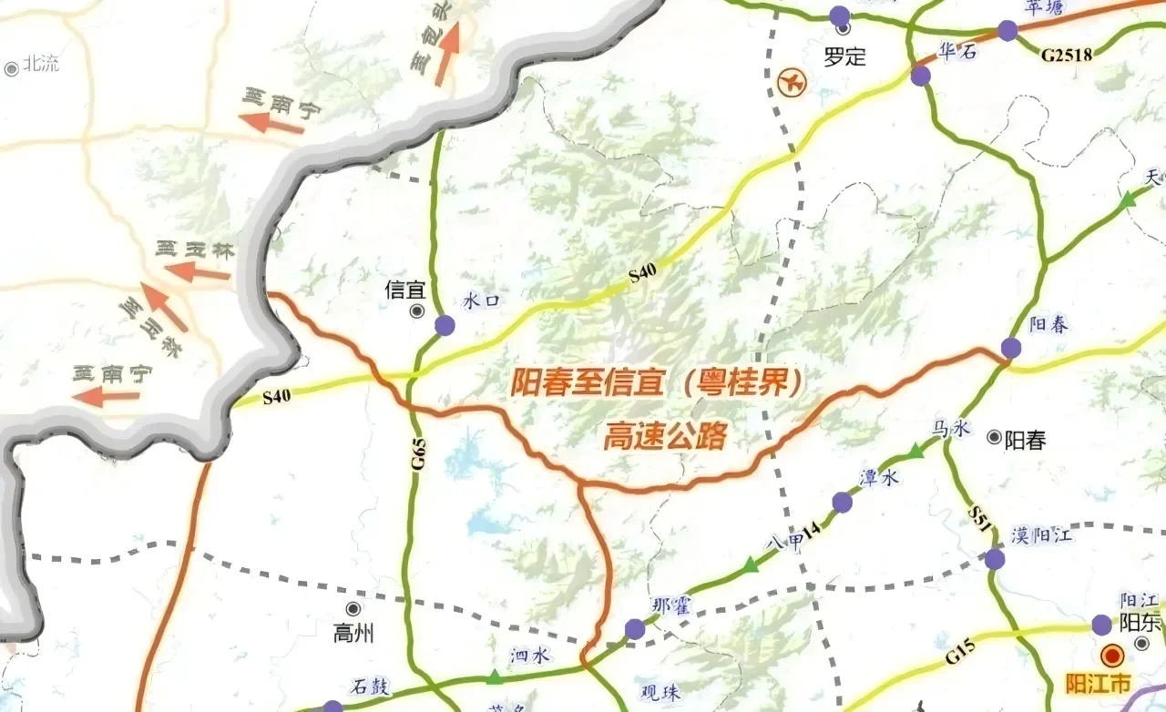 阳信高速公路线路图