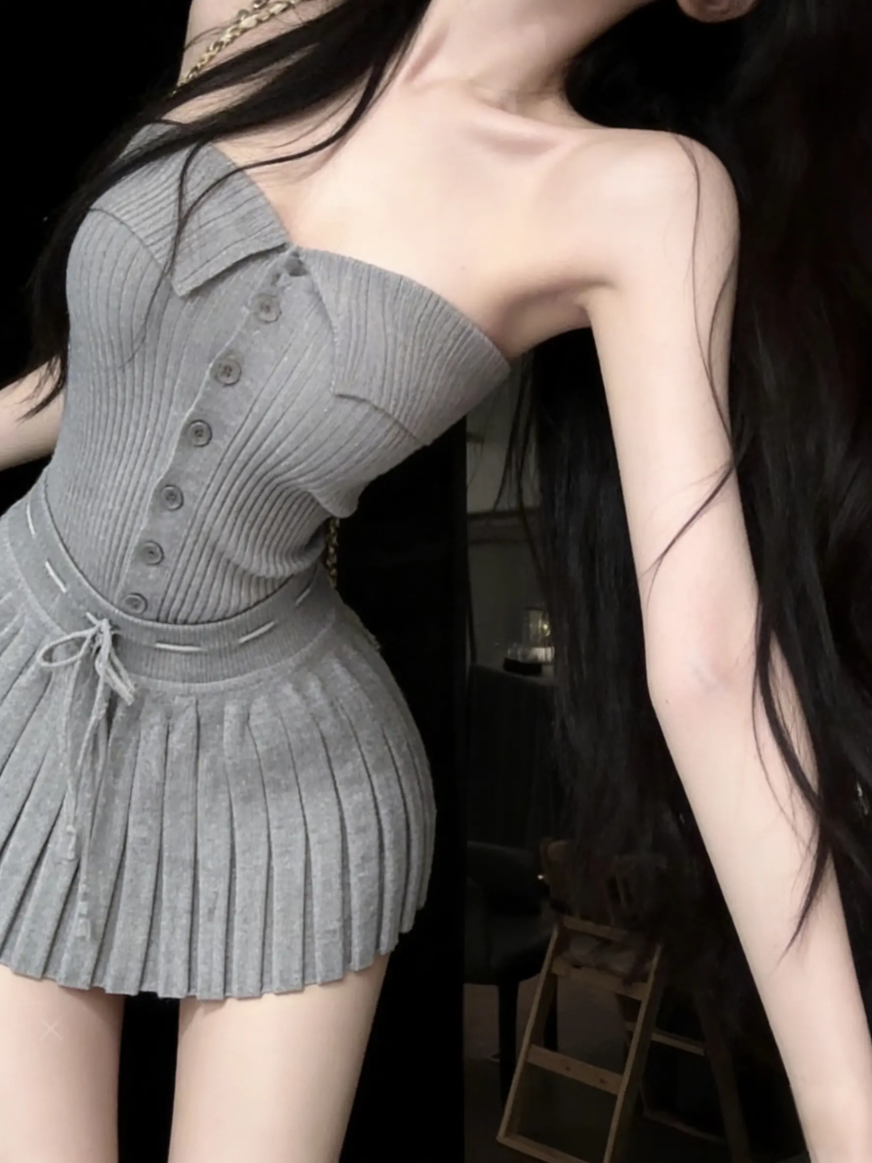 纯欲风穿搭 小性感 辣妹穿搭 纯欲天花板 穿搭