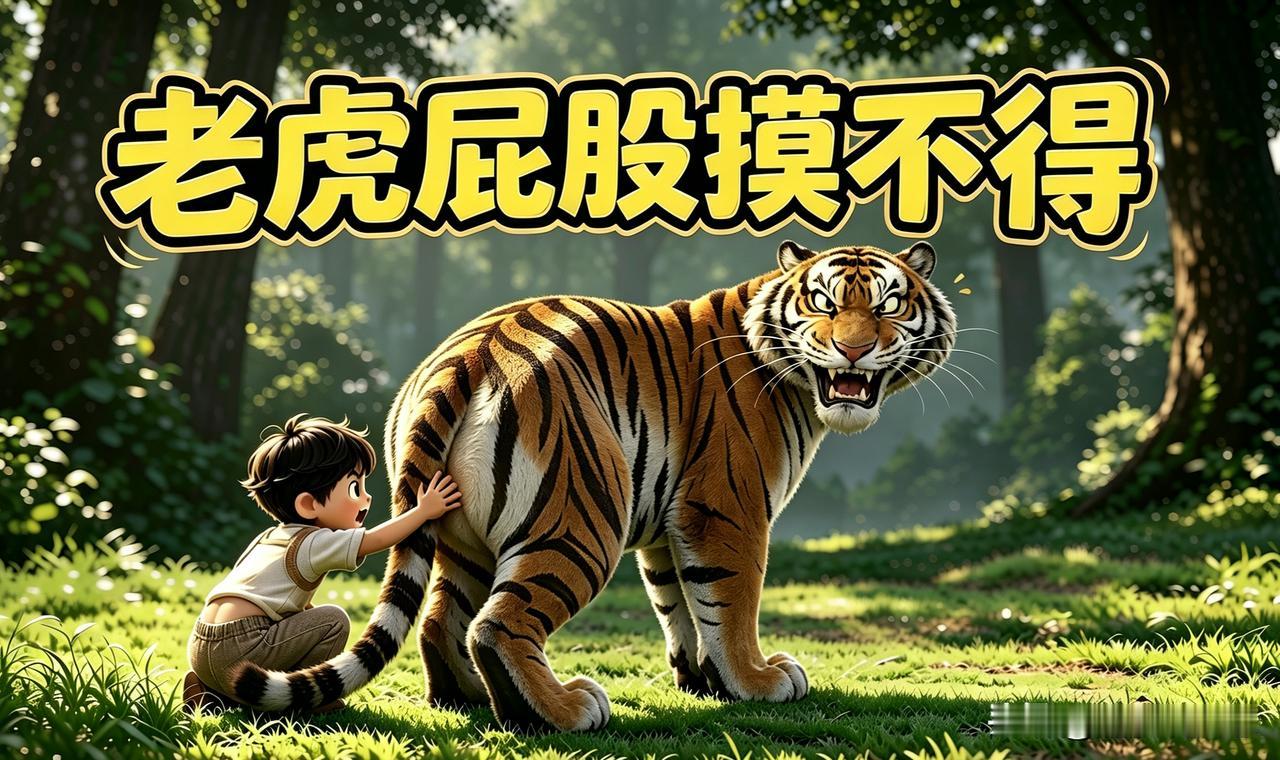 老虎屁股摸不得，正在被具象化。

这本是民间相传的一句话。

老一辈观察老虎习性