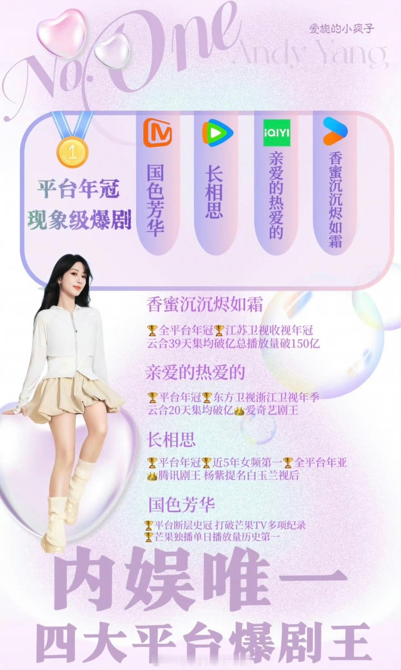 单人过会男女演员内娱唯一四大平台爆剧花杨紫实至名归[点赞]全肯定 ​​​