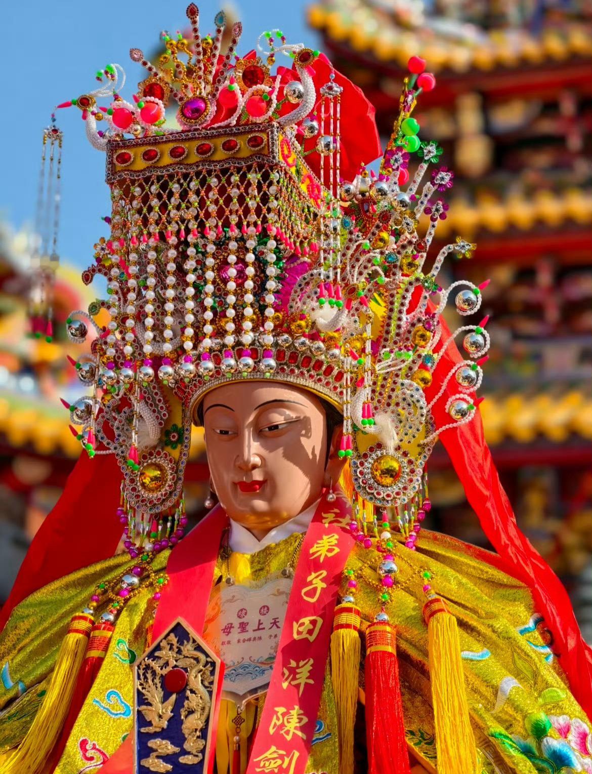 遇到妈祖，回复“接好运”从今天起，把所有好运全接住，好事扎堆来，岁岁皆顺遂。。❤