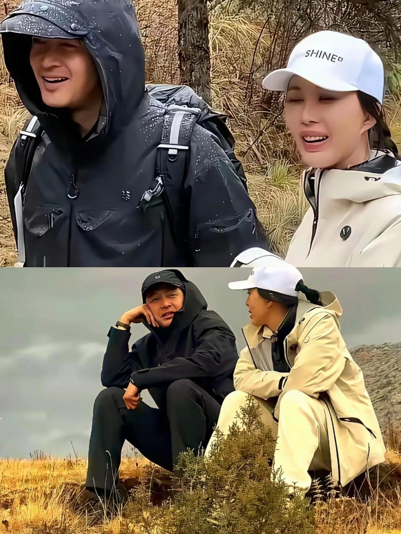 田朴珺和胡歌一起爬山，聊的非常开心，好像变了一个人，热辣滚烫，热情洋溢，还是同龄