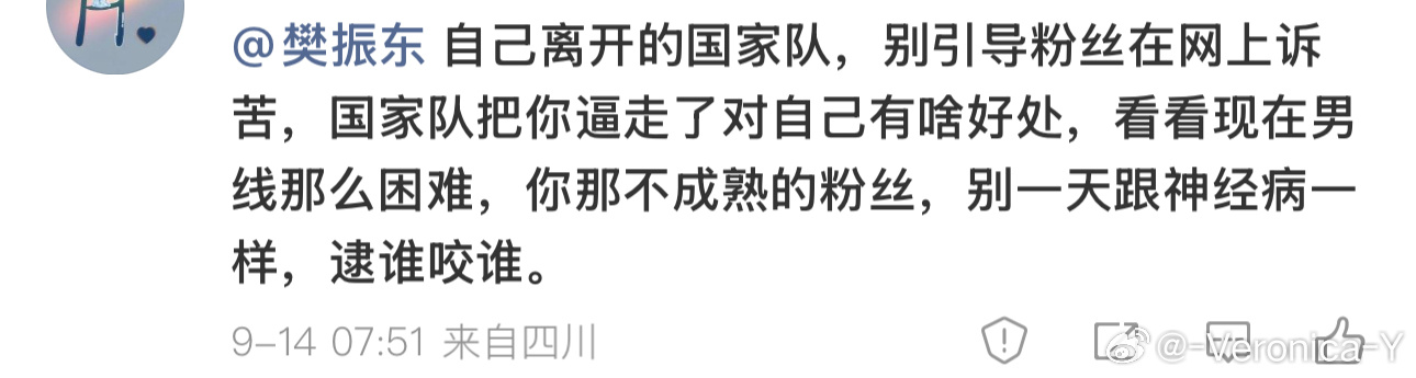 樊振东走了 孤胆英雄就不是樊振东了呀现在国家队就不希望除了（）的任何人打好其他人